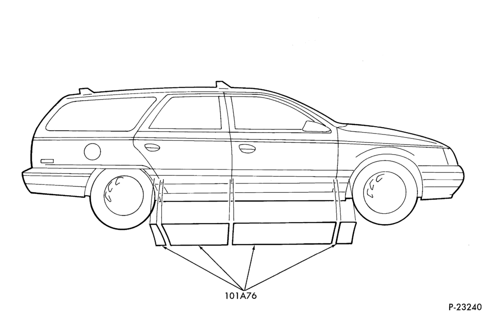 Схема STAINLESS STEEL TRIM KIT - BODY TYPE 54 & 74