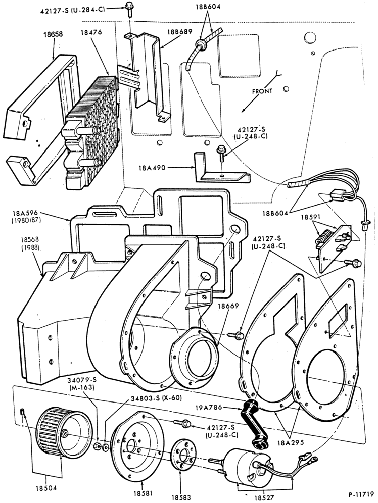 Схема HEATERS-Heater Parts (fresh air)-engine compartment-All