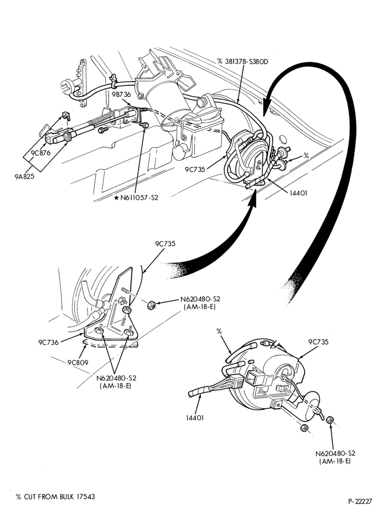 Схема 8 CYL. 5.0L (302 C.I.D.)-Speed control- engine compartment