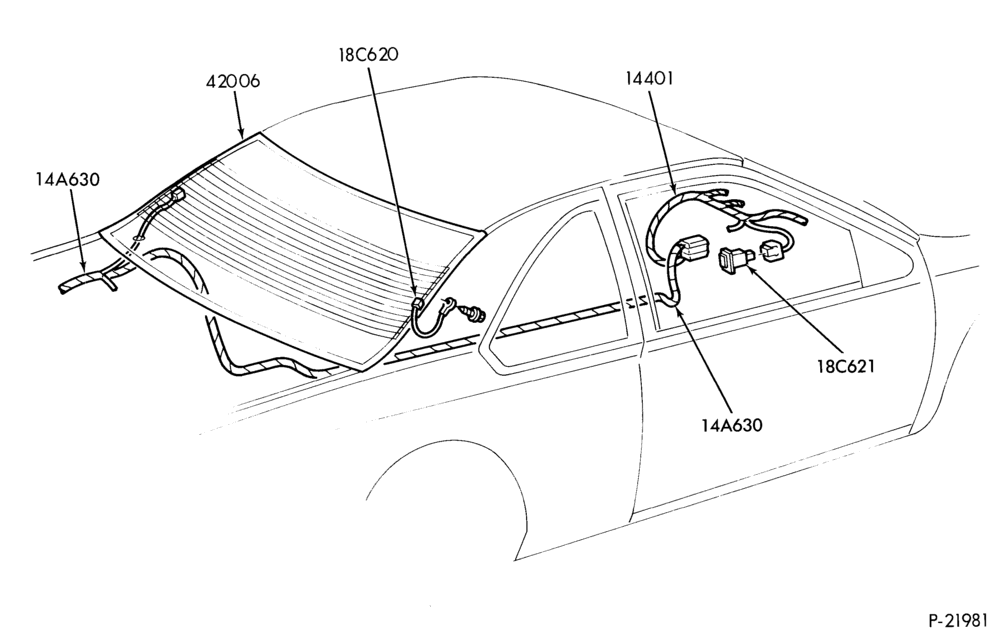Схема HEATERS-Heated back window - defroster