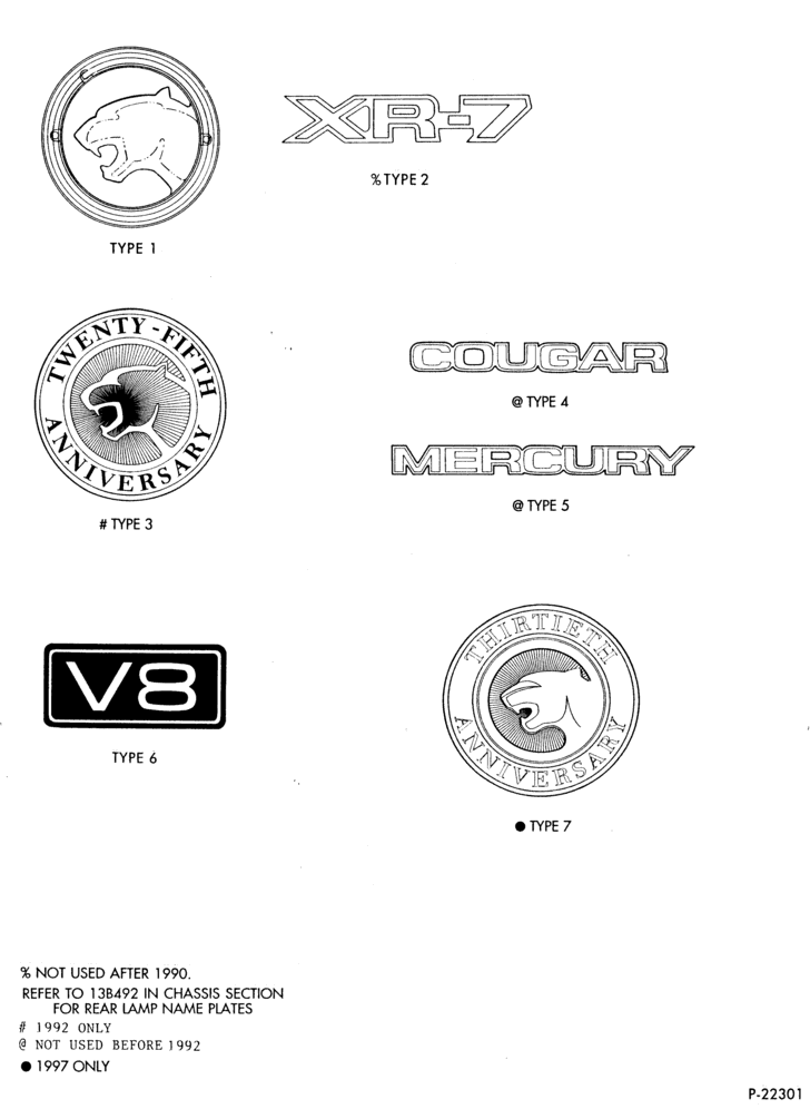 Схема NAMEPLATES AND ORNAMENTS