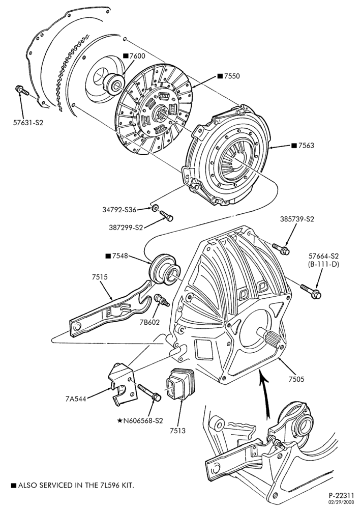 Схема EXTERNAL PARTS-(1988/)-6 cyl. 300 (4.9L),-U150