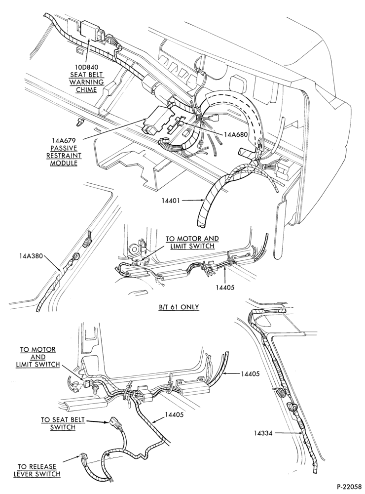 Схема ELECTRICAL SYSTEMS-Passive restraint wiring