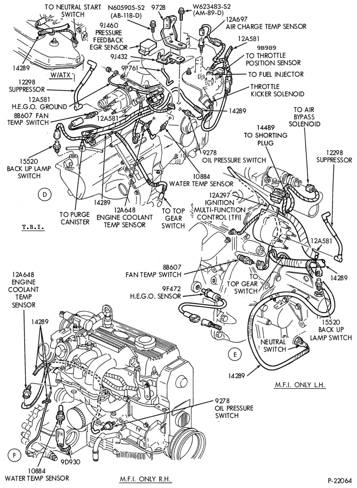 Схема 4 CYL. 1.9L (116 C.I.D.)-Electronic engine control (E.E.C.)- Page-B