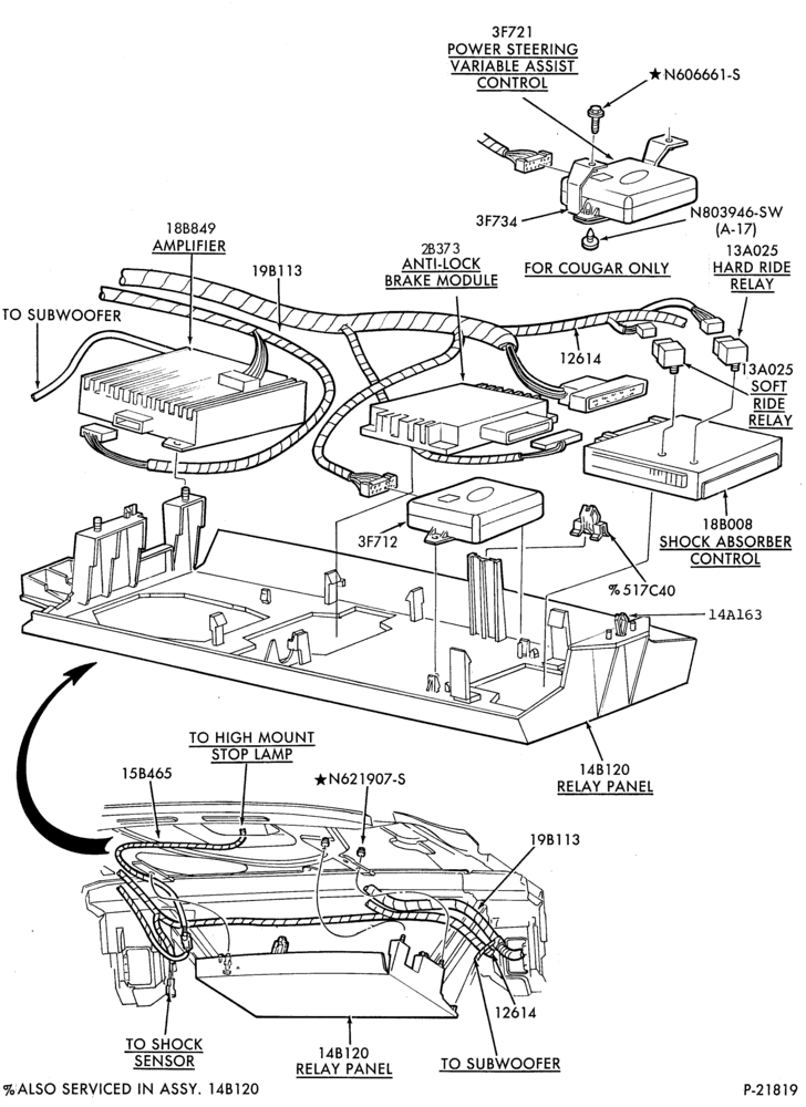 Схема ELECTRICAL SYSTEMS-Wiring system - relays, modules & related parts - package tray mounted