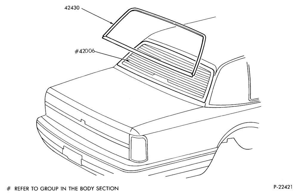 Схема LINCOLN TOWN CAR -- BACK WINDOW