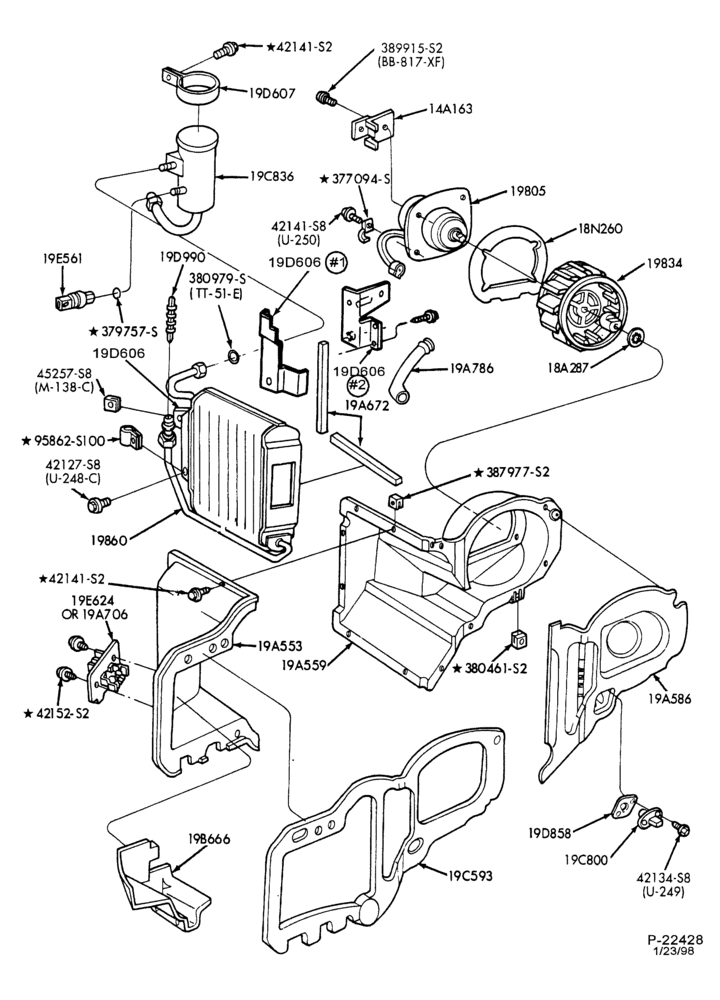 Схема AIR CONDITIONER-Evaporator - integral