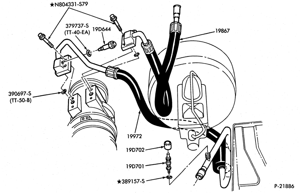 Схема AIR CONDITIONING-- built - Super/Van Wagon  - built - built - built - built-in (dealer installed)-auxiliary -8 cyl. 446 (7.3L)-diesel-E250/350