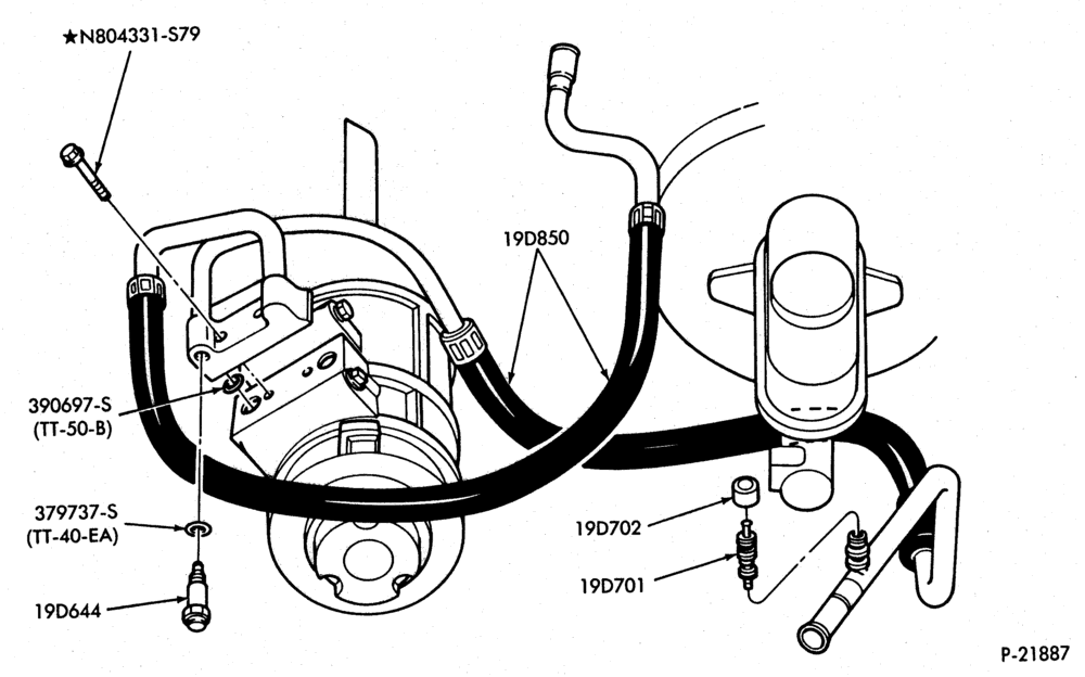 Схема AIR CONDITIONING-- built - Super/Van Wagon  - built - built - built - built-in (dealer installed)-auxiliary -8 cyl. 460 (7.5L)-E250/350