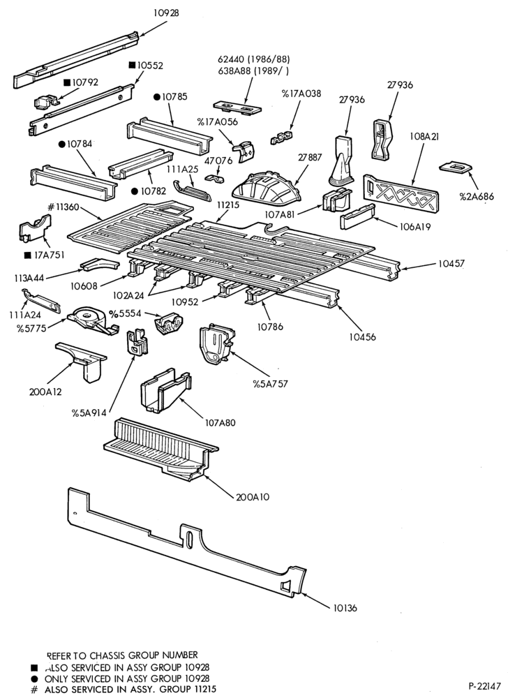 Схема SHEET METAL-Lower body-rear-A-Super Van & Wagon