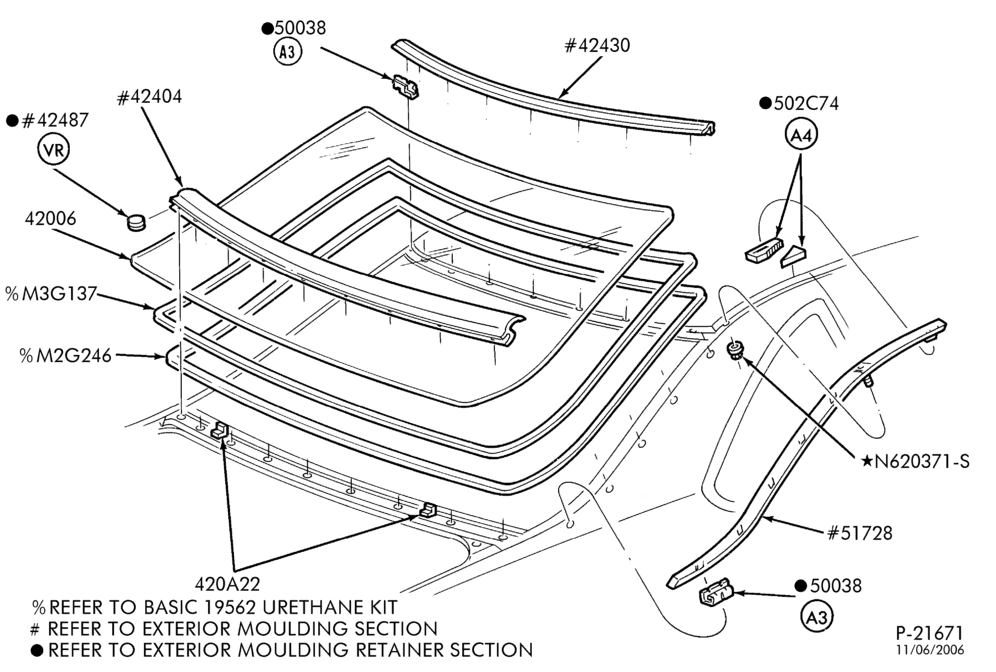 Схема LIFT/TAILGATE, LUGGAGE & BACK WINDOW-Back window - Thunderbird