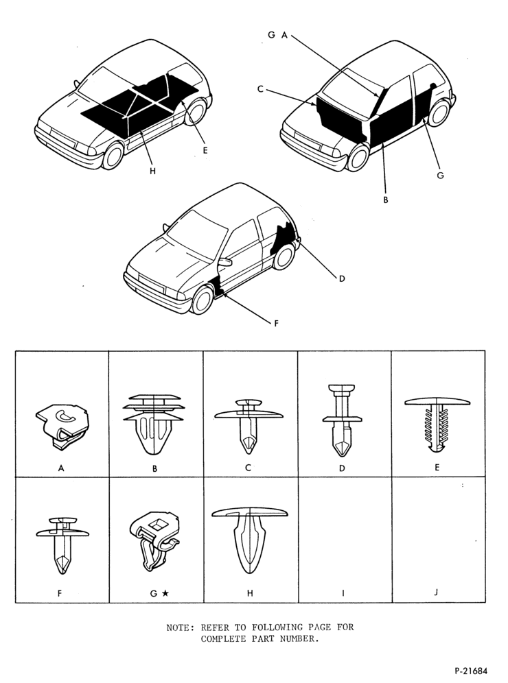 Схема SOFT, INTERIOR TRIM-Trim clips & fasteners