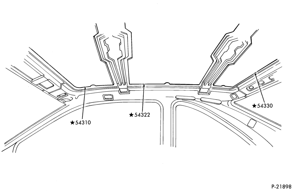 Схема SOFT, INTERIOR TRIM-Roof insulators - Thunderbird