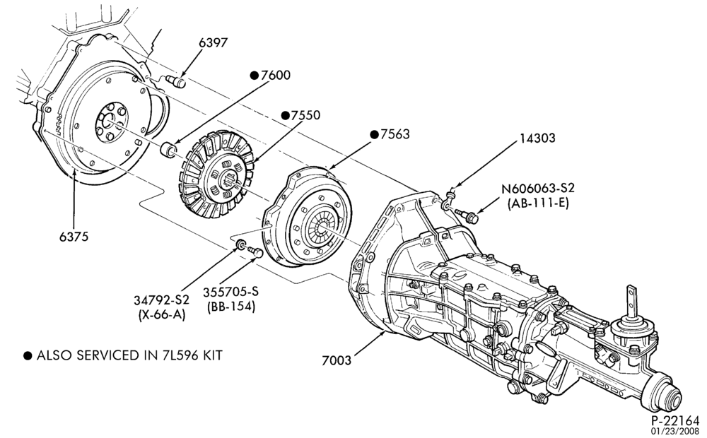 Схема EXTERNAL PARTS-Clutch plate, pressure plate and relating parts-5/S