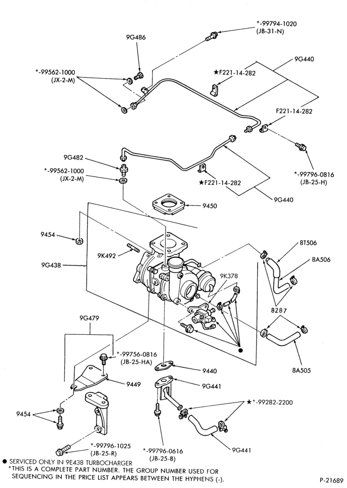 Схема 4 CYL. 2.2L (134 C.I.D.)-Turbocharger (TC) Instal.