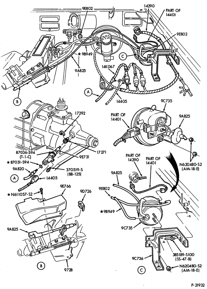 Схема 6 CYL. 2.9L (177 C.I.D.) - E.F.I.-factory installed - Page B