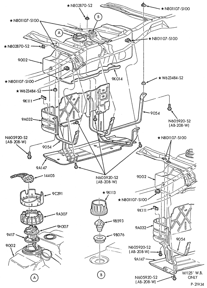 Схема 6 CYL. 2.9L (177 C.I.D.)-E.F.I.-R-tank