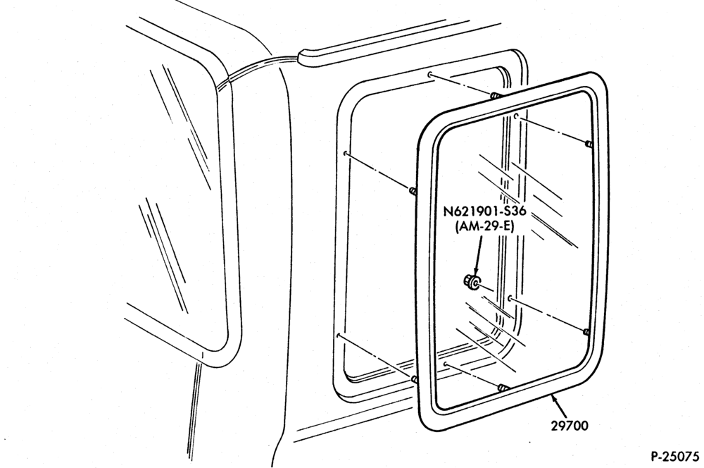 Схема BODY SIDES AND QUARTER-Quarter window - fixed - Super Cab-F150/350,F(Super Duty)