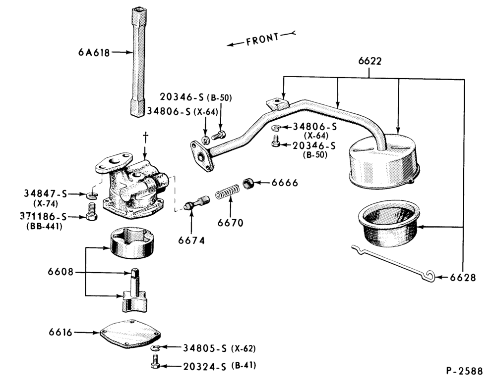 Схема 8 CYL. 7.8L AND 8.8L (477 AND 534 C.I.D.) GAS-OIL PUMP AND RELATED PARTS
