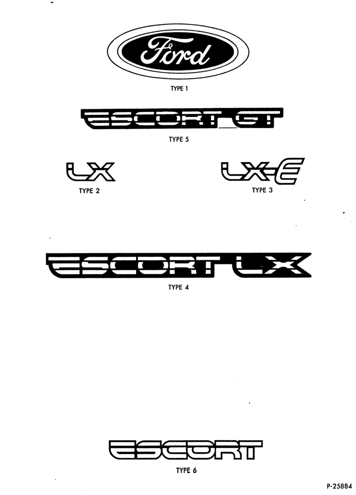 Схема ESCORT -- NAME PLATES