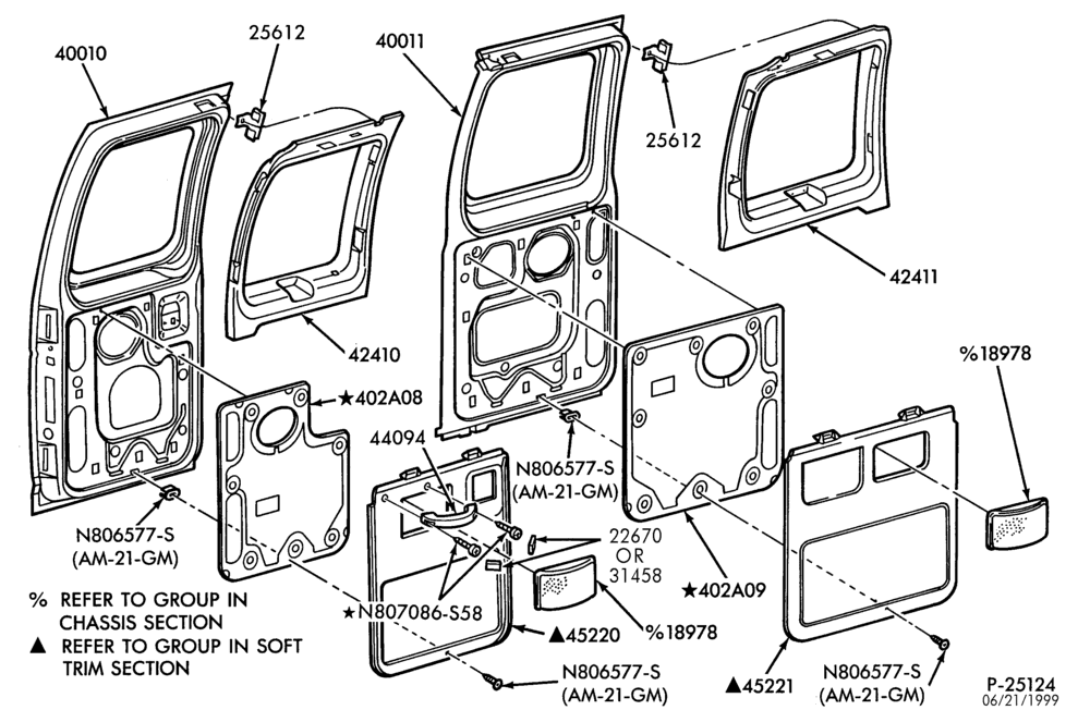 Схема SOFT, INTERIOR TRIM-Interior trim - back doors - high series-E150/450