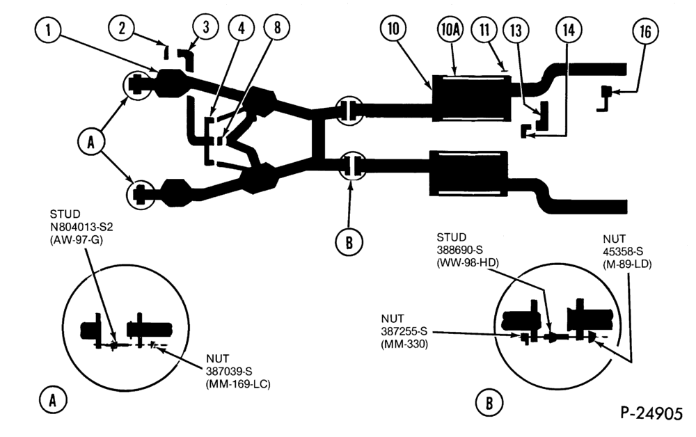 Схема (F) 8 CYL. 5.0L. DUAL EXHAUST 50 STATES & CANADA -- 1 U/B