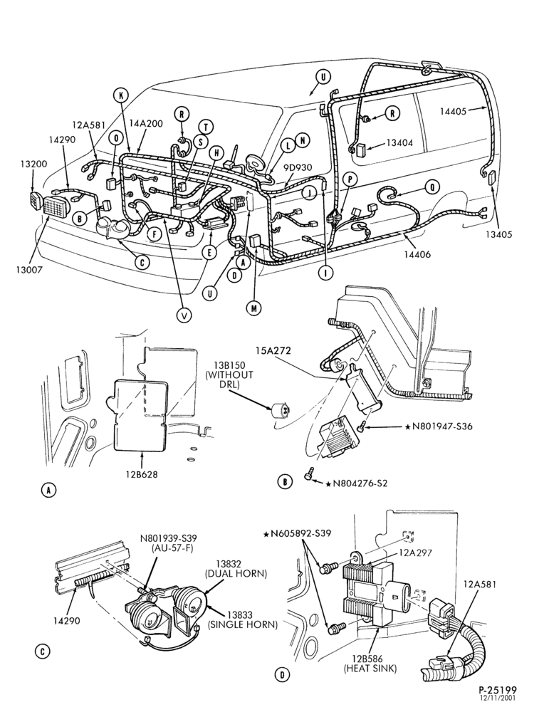 Схема ELECTRICAL SYSTEMS-Wiring system - body - Page A-E150/450