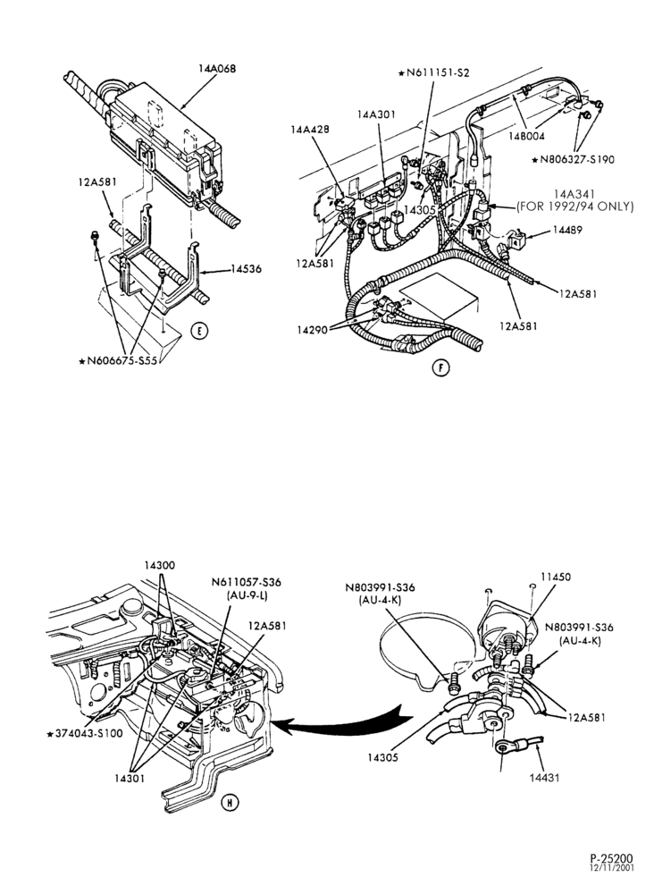 Схема ELECTRICAL SYSTEMS-Wiring system - body - Page B-E150/350