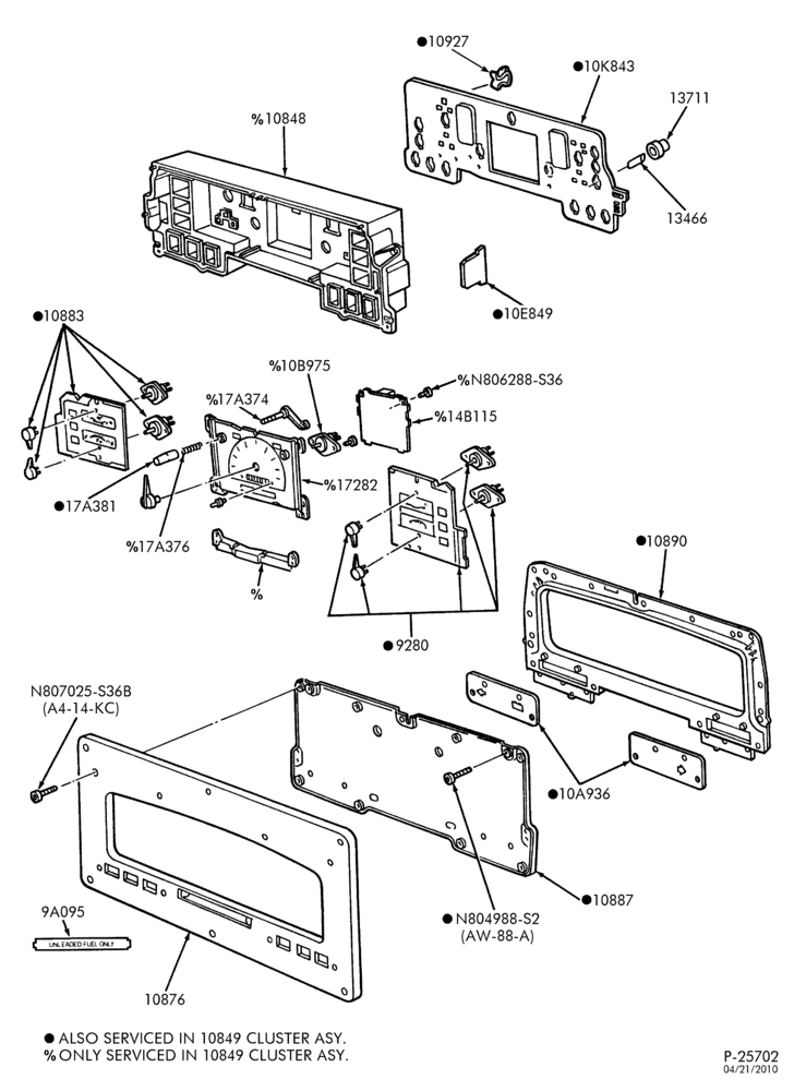Схема Генератор, INSTRUMENT CLUSTER, BATTERY-Instrument cluster - E350 - with cutaway stripped chassis