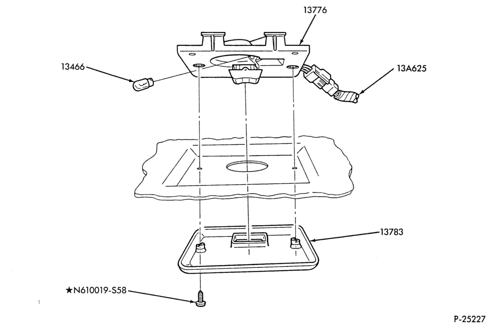 Схема LAMPS-Cargo area lamp & related parts-U150