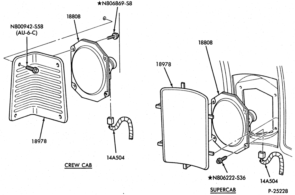 Схема RADIOS-Radio, speakers & wiring - Crew Cab & Super Cab-F150/350,F(Super Duty)