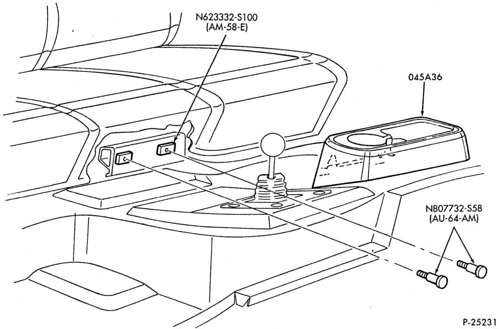 Схема Консоль, DASH, WINDSHIELD-Consolette & related parts - seat mounted-U150