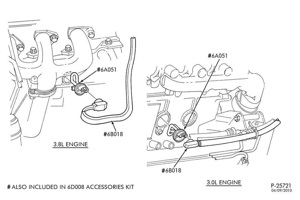 Схема 8 CYL. 4.6L - SOHC-Engine block immersion heater
