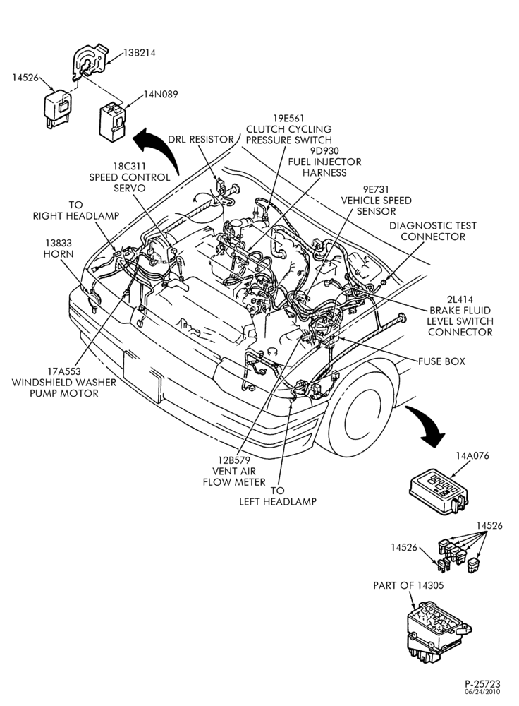 Схема 4 CYL. 1.8L-Powertrain control module (P.C.M.) - Page A