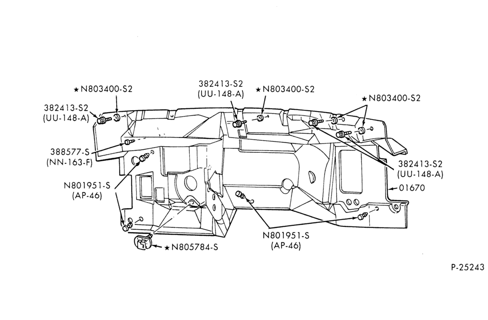 Схема SOFT, INTERIOR TRIM-Dash insulator-U150