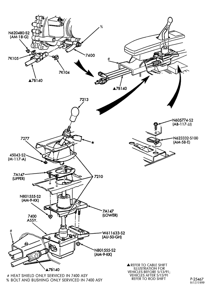 Схема EXTERNAL PARTS-Gearshift mechanism - floor mounted - 5 speed-5/S