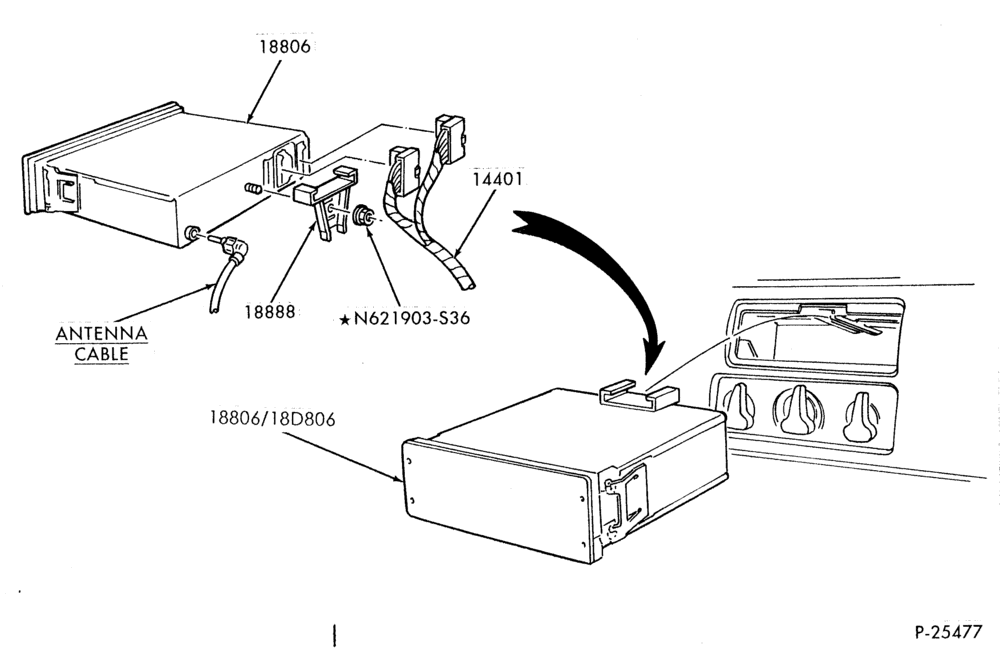 Схема RADIOS-Radio receiver installation-F250SD/550SD