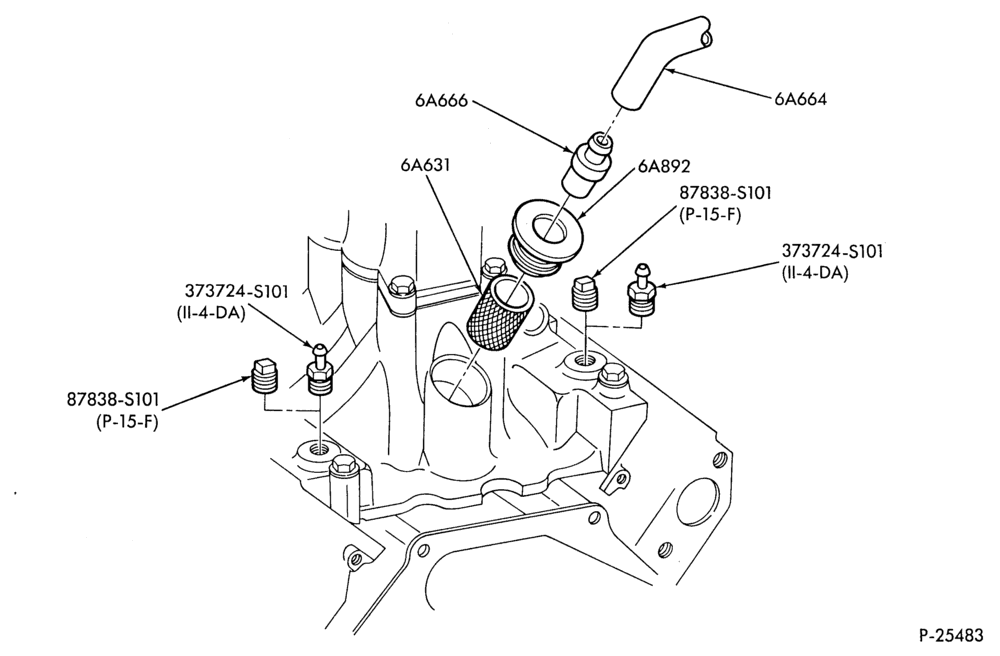 Схема 8 CYL. 5.0L-P.C.V. & intake manifold filter