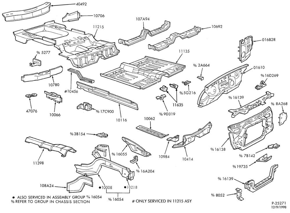 Схема SHEET METAL-54 - lower body