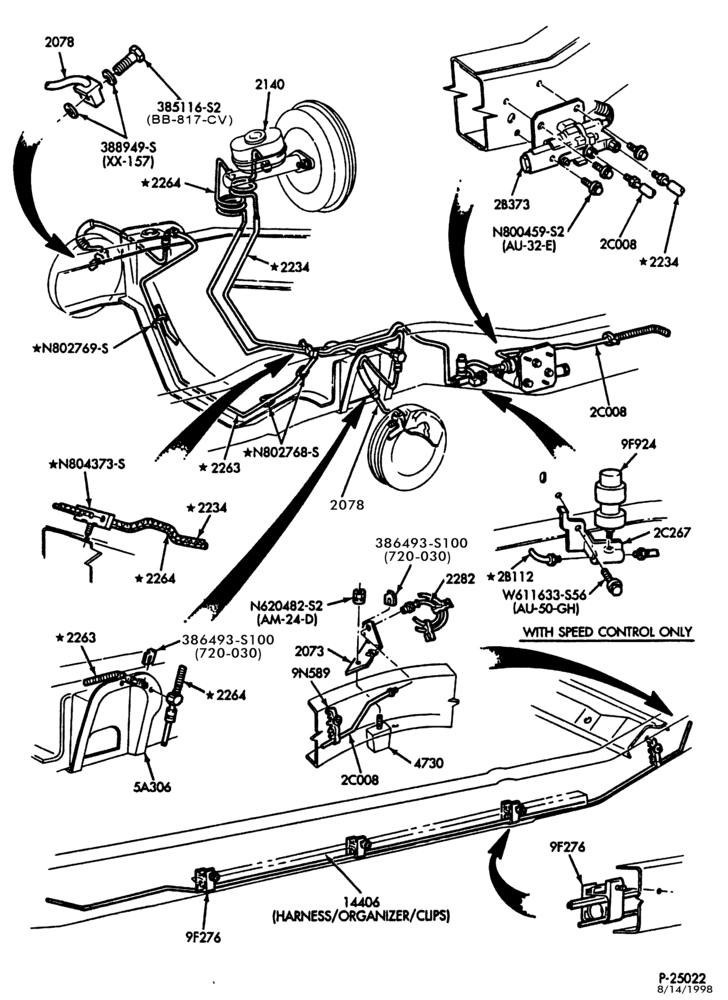 Схема BRAKES-Brake system - with anti-lock - Page A-E150/350