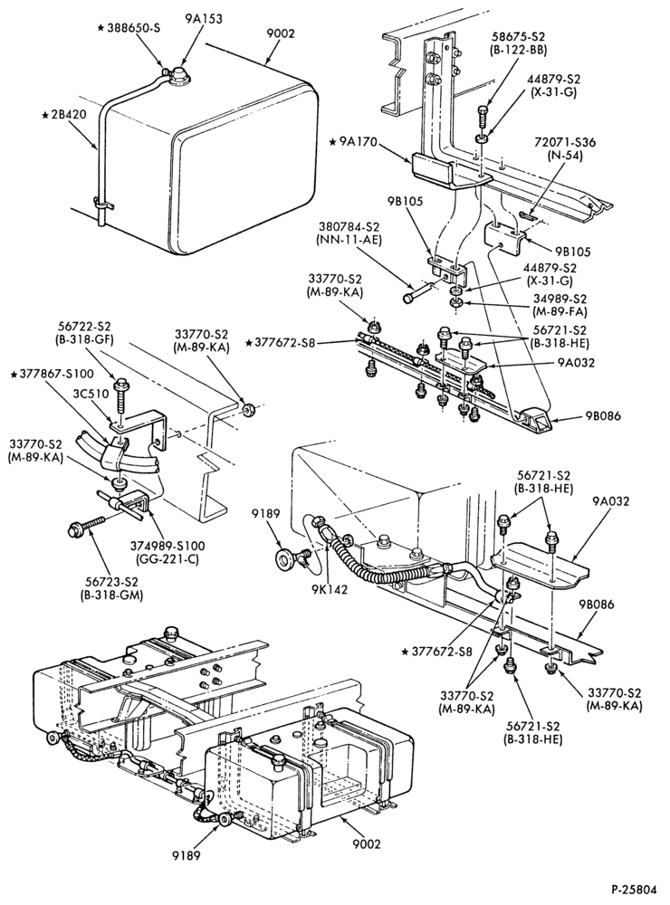 Схема 8 CYL. 10.4L (636 C.I.D.) DIESEL-related parts-Page B