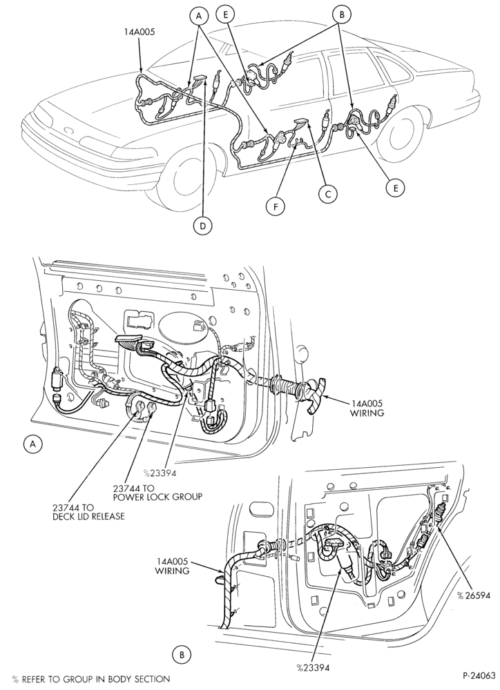 Схема ELECTRICAL SYSTEMS-Power window, door locks controls & wiring - Page A