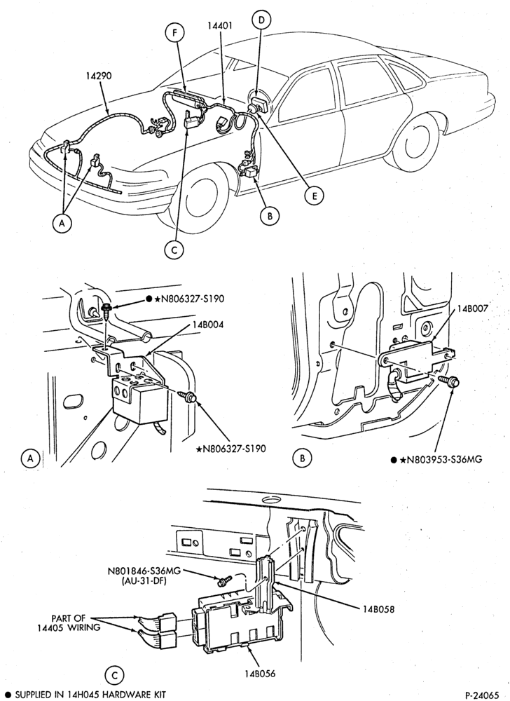 Схема ELECTRICAL SYSTEMS-Air bag module, sensor & wiring - Page A