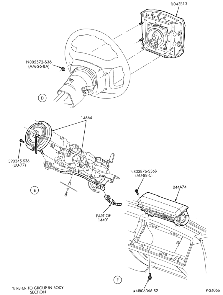 Схема ELECTRICAL SYSTEMS-Air bag module, sensor & wiring - Page B