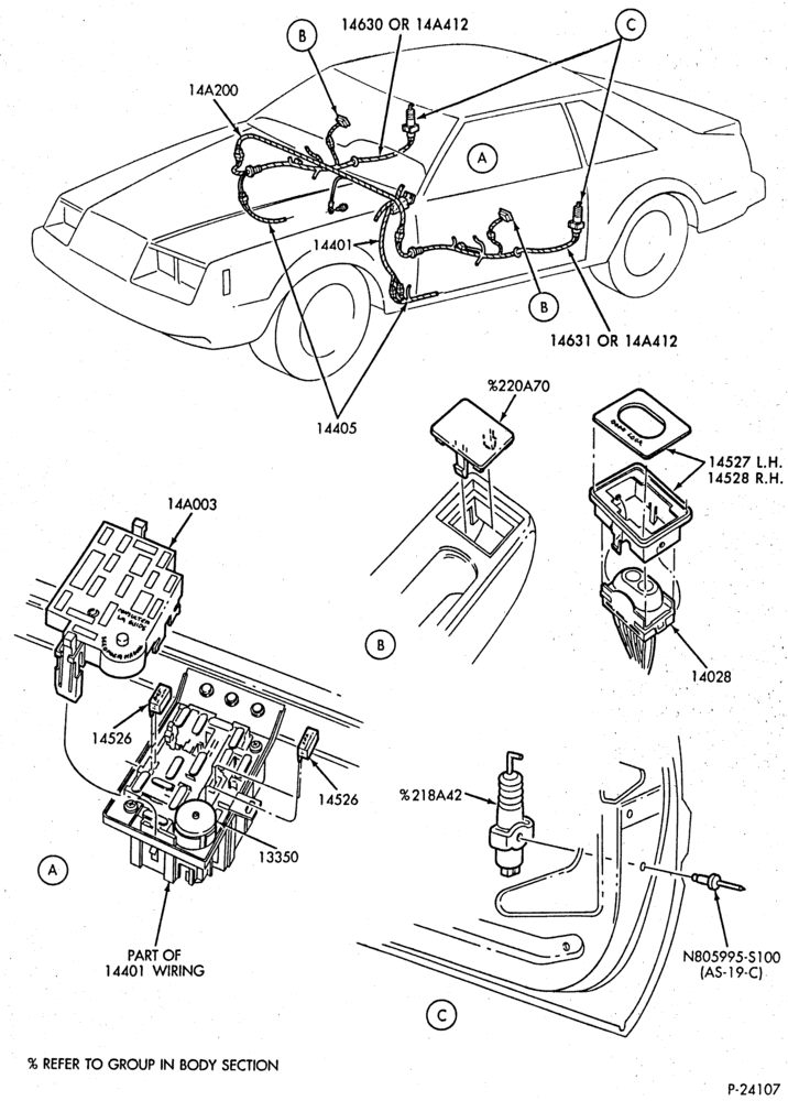 Схема ELECTRICAL SYSTEMS-Power Door Locks, Windows & Controls-Page B