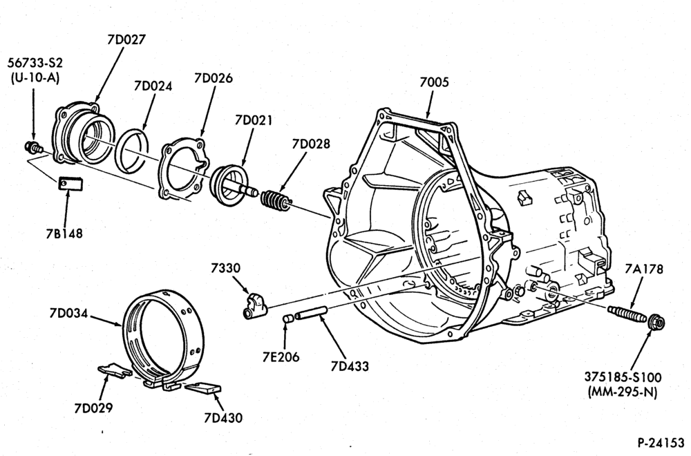 Схема C6 TYPE-INTERNAL PARTS - Servo & band - intermediate-U150