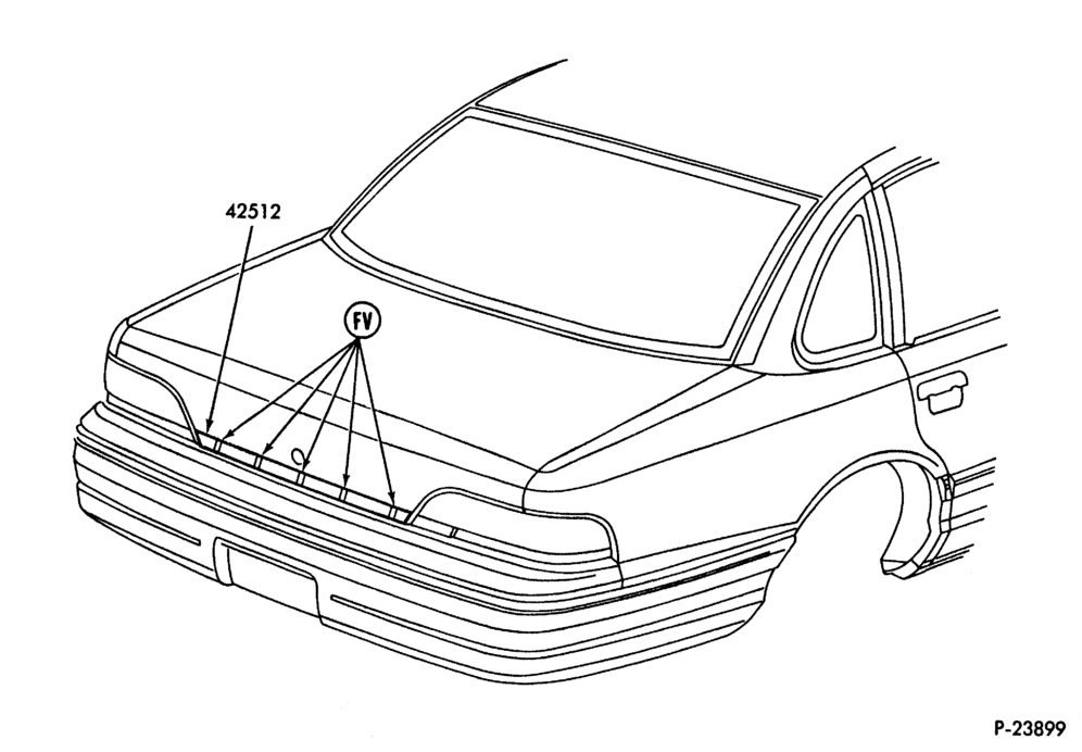 Схема FORD -- LUGGAGE COMPARTMENT DOOR