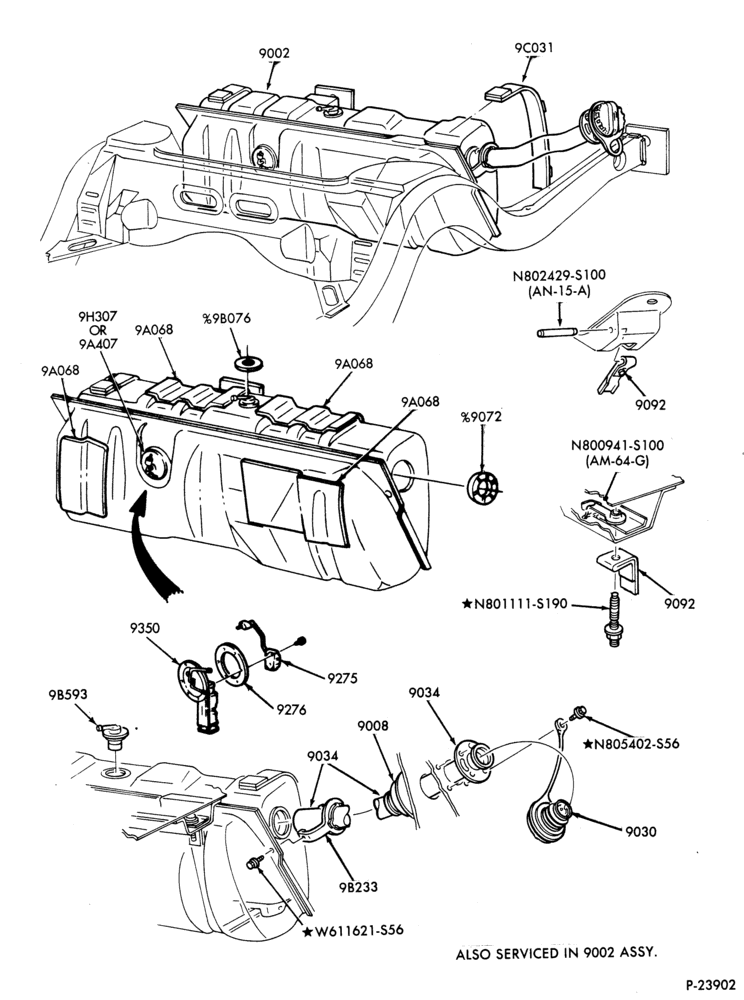 Схема FUEL SYSTEM AND CALIBRATION-Fuel system - tank installation