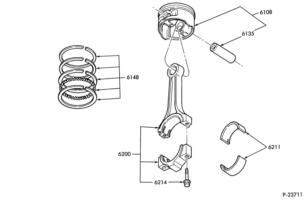 Схема 8 CYL. 4.6L - SOHC-Piston & connecting rod