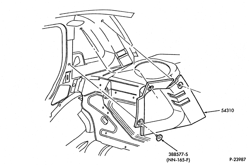 Схема SOFT, INTERIOR TRIM-Roof side panel insulator